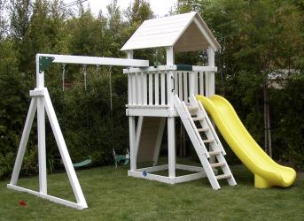 <b>P-15</b>: Fort Superslide Rock Wall 2 Position Swing System