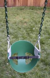 Half Bucket Swing With Chain